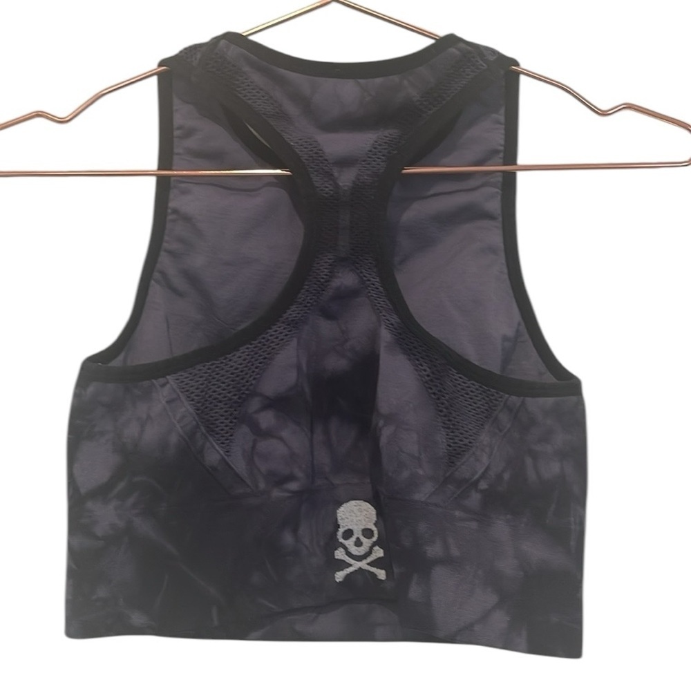 Soulcycle Workout Bra tye dye purple & black.   Size medium.